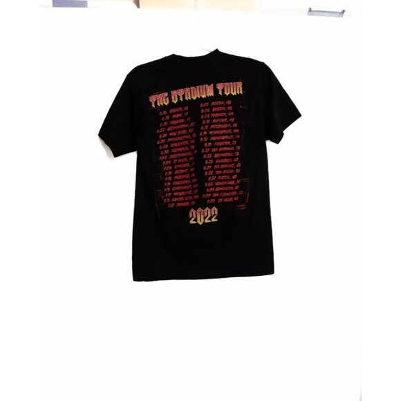 Tee Styled Premium Men Black Cotton Graphic Spell Out Crew Neck Short Sleeve M - Picture 2 of 7